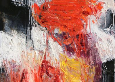 Bargoni - Viaggio nel rosso - olio su tela (190x160)